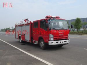 國(guó)五五十铃泡沫消防車(chē)（3-5吨）图片